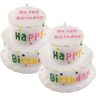 👉 Verjaardag kaarsje wax Tib Verjaardagskaarsen Taart 4 X Cm 2 Stuks 4002727110815