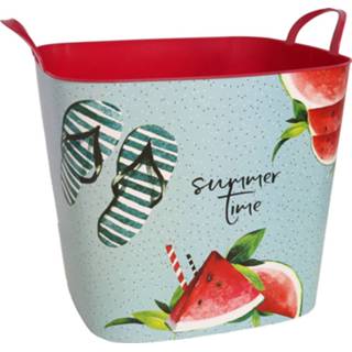 👉 Opbergmand rood Life Story Watermelon 25 Liter 34 X 32 36 Cm 3760165677956