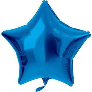 👉 Folieballon blauw Folat Ster 48 Cm 8714572669320