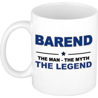 👉 Beker keramiek active mannen Barend The man, myth legend verjaardagscadeau mok / 300 ml
