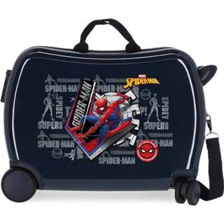 👉 Spiderman Abs Rolling Suitcase 4w. (2.multid) Great Power Navy 8435578371467