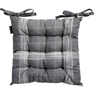 👉 Zitkussen grijs Madison Toscane - Stripe Grey 46x46 8713229296476