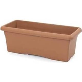 👉 Rechthoekige plantenbak terracotta Plastiken Ø 60 X 26 Cm - 8412524014630