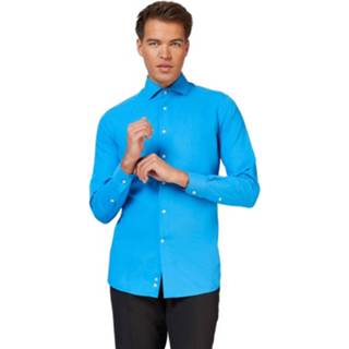 👉 Overhemd blauw steel polyester mannen Opposuits Blue Heren 8719323586604