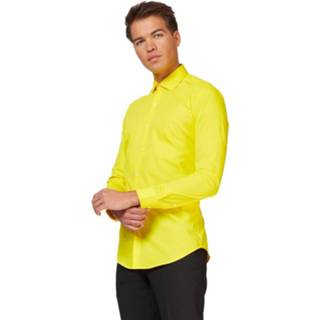 👉 Overhemd geel polyester mannen Opposuits Yellow Fellow Heren 8719323586680