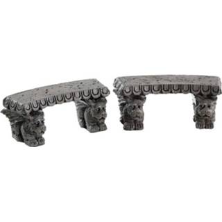 👉 Gargoyle Stone Benches Set Of 2 728162843708