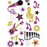 👉 1x Set Muziek Glitter Stickers - Stickers