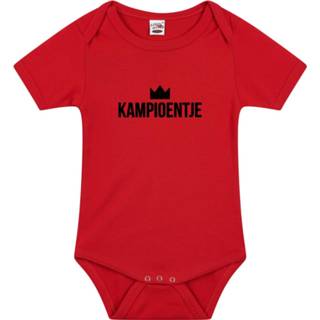 👉 Belgie supporter Kampioentje verkleed baby rompertje rood jongens en meisjes - EK / WK babykleding/outfit