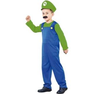 👉 Verkleedpak groen polyester Color-Groen Witbaard Loodgieter mt 10/12 jaar 8423667105758