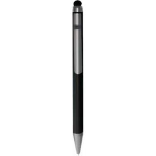 👉 Balpen zwart staal zilver zilverkleurig Verhaak Stylus 14 Cm Zilver/zwart 8719817696734