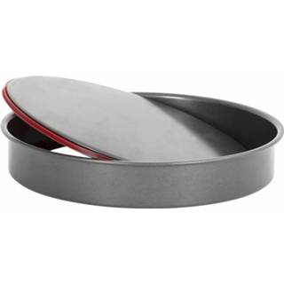 👉 Bakvorm zilvergrijs Wham Pushpan 28 X 5 Cm Carbonstaal 5038135522406