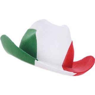 Hoed groen wit rood vilt Carnival Toys Italiaanse Vlag Groen/wit/rood One-size 8004761059842