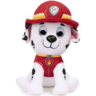 👉 Knuffel rood wit pluche Nickelodeon Paw Patrol Marshall 11 Cm Rood/wit 778988483190