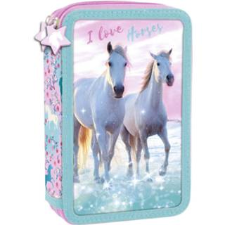 👉 Etui polyester Animal Pictures Gevuld I Love Horses - 27 St. 5901130080847