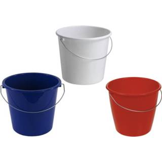 👉 Handvat 3 Stuks Emmer Stevige Huishoud Emmers - 10 Liter Bouwemmer, Met Handvat, Oogstemmer, Poetsemmer, Wateremmer 9545632015455