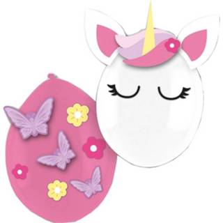 👉 Ballon roze wit Amscan Ballonnen Princess 35,5 Cm Latex Roze/wit 3 Stuks 194099037631