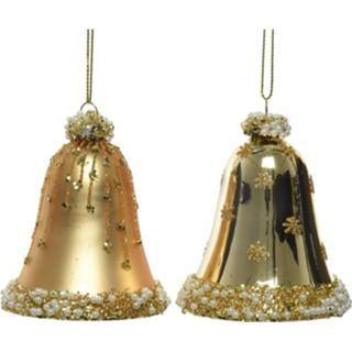 👉 Klok goud Decoris Kersthangerset Klokje Set A 2 Stuks 8720194615973