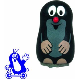 👉 Stempel zwart rood hout Detoa Mol Met Een Bal 3,5 Cm Zwart/rood 8593547133239