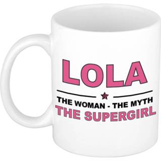 👉 Mok active vrouwen Lola The woman, myth supergirl collega kado mokken/bekers 300 ml