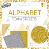 👉 Stickervel EVA goud W&o Stickervellen Alphabet 15 X Cm 2 Stuks 8720585098170