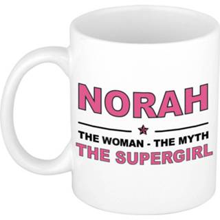 👉 Mok active vrouwen Norah The woman, myth supergirl collega kado mokken/bekers 300 ml