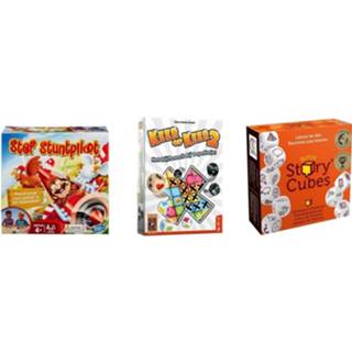 👉 Dobbelspel Spellenbundel - 2 Stuks Keer Op & Rory's Story Cubes Original Stef Stuntpiloot 8720663099600