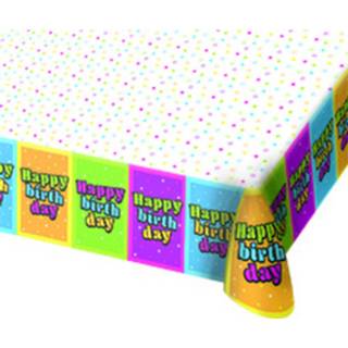 👉 Tafelkleed Folat Happy Birthday Sterren 130 X 180 Cm 8714572653336