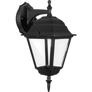 👉 Buitenlamp zwart aluminium Led Tuinverlichting - Nostalgisch Aigi Nuosty Down E27 Fitting Mat 6013929921947