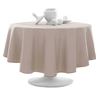👉 Rond tafelkleed zandkleur polyester Today Tafelkleed- Tafellaken - Ø180cm Dune 3574643563514