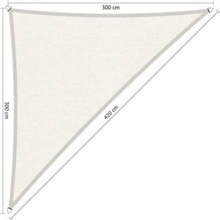 👉 Wit RVS Compleet Pakket: Shadow Comfort 90 Graden Driehoek 3x3x4,2m Arctic White Met Bevestigingsset En Buitendoekreiniger 7423500654628