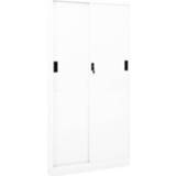 👉 Kantoorkast wit staal Vidaxl Met Schuifdeuren 90x40x180 Cm 8720286563892