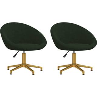 👉 Eetkamerstoel blauw fluweel Vidaxl Eetkamerstoelen 2 St 8720286382684