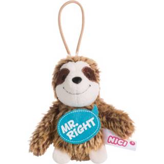 👉 Bruin polyester Nici Knuffelhanger Luiaard Right Junior 10 Cm 4012390448535