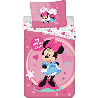 👉 Dekbedovertrek polyester Disney Minnie Mouse Looks - Eenpersoons 140 X 200 Cm 4250282959503