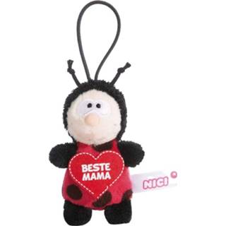 👉 Rood polyester Nici Knuffelhanger Beste Mama Junior 9,5 Cm 4012390448580