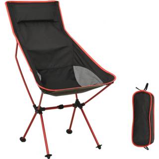 👉 Camping stoel aluminium PVC active zwart Campingstoel inklapbaar en 8720286086957