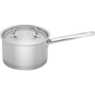 👉 Steelpan zilver RVS zilverkleurig Sola Profiline Deluxe - Ø 16 Cm Inclusief Deksel 8720349503124