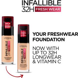 👉 Vrouwen beige L'Oréal Paris Infallible 24hr Freshwear Liquid Foundation (Various Shades) - 140 Golden 3600523614493