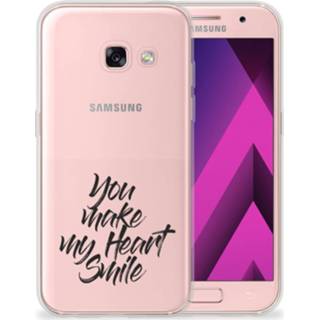 👉 Siliconen hoesje Samsung Galaxy A3 2017 met naam Heart Smile 8720091057968