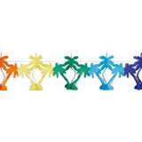 👉 Feestslinger Gekleurde Hawaii Palmbomen Thema 4 Meter - Feestslingers 8718758590569
