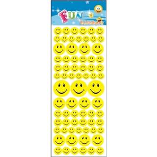 👉 Stickervel kinderen Smiley Faces 72x Voor - Stickers 8719538100152