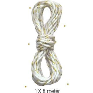 👉 Vlaggenlijn wit goud nylon Haza Original Goud/wit 8 Meter 8711319051288