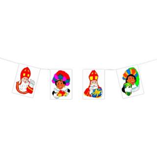 👉 Vlaggenlijn multicolor polyester multikleur Rubie's Sint & Piet 150 Cm 4003417027734