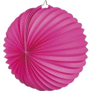 👉 Lampion magenta roze 5x Fuchsia Feest Lampionnen 22 Cm - Feestlampionnen 8719538504967