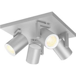 👉 Opbouwspot wit Philips Hue - Argenta En Gekleurd 4-lichts Alum 8718696171646