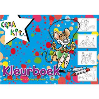 👉 Kleurboek blauw A4 Kleurboeken/kleurplaten 24 Vellen - Kleurboeken 8720276092234
