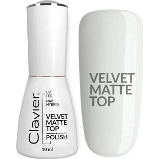 👉 One Size GeenKleur Clavier Luxury UV/LED Hybrid Velvet Matte Topcoat Gellak 10ml. 5907465655057