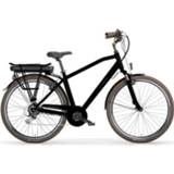 👉 Elektrische stadsfiets zwart mannen Mbm Pulse 28 Inch 55 Cm Heren 7v V-brakes 8054317614377