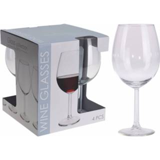 👉 Wijnglas transparant glas 12x Wijnglazen 580 Ml - 12-delig Wijnglazen/drinkglazen 8720147721805