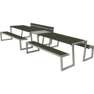 👉 Picknicktafel zwart Zigma 12 Personen 5703393722669